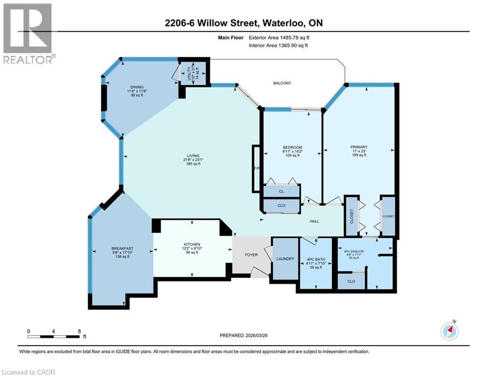 6 Willow Street Unit# 2206, Waterloo, Ontario  N2J 4S3 - Photo 44 - 40816585